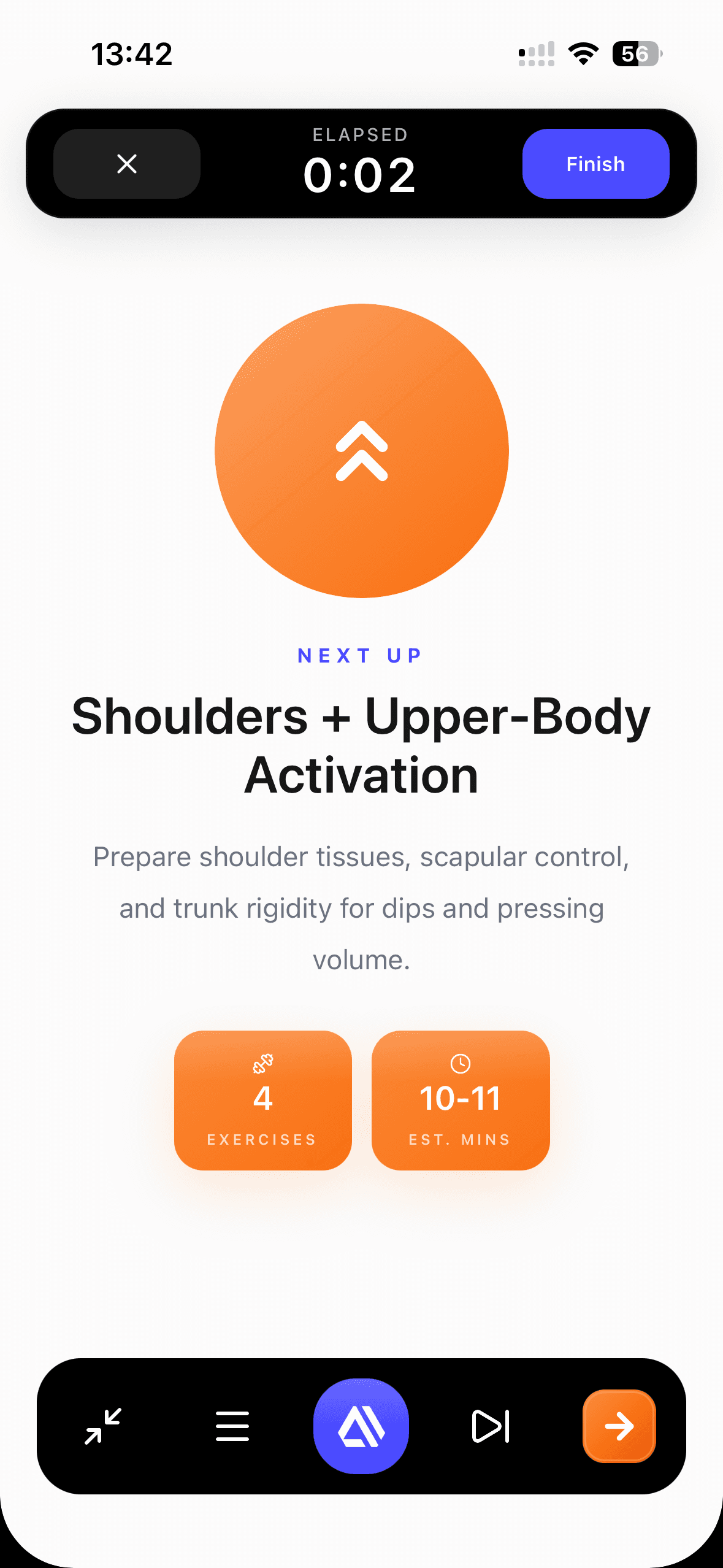 Warm-up block
